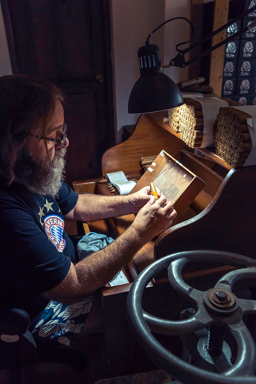 Sylvio Buchschatz at the factory